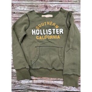 Hollister Southern California Olive Green Sweatshirt Women's Size Small